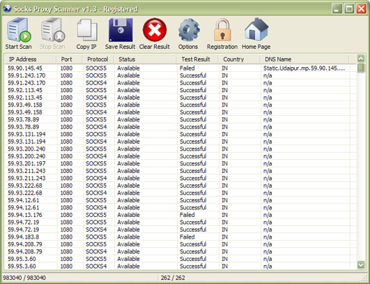 Screenshot for Socks Proxy Scanner 1.6.0
